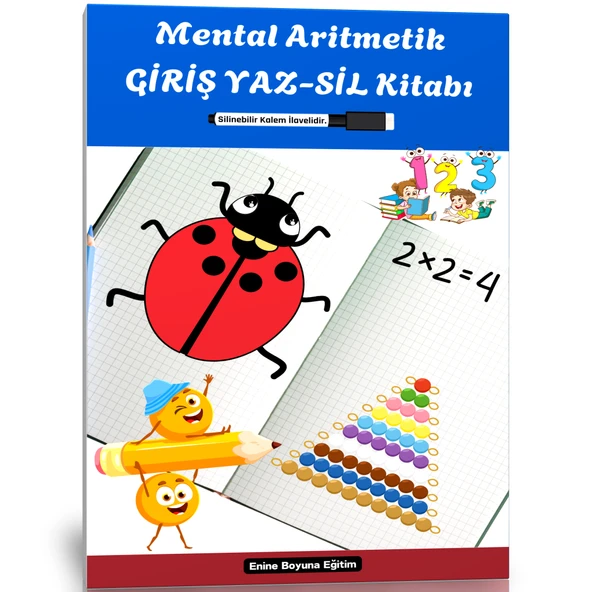 Okul Öncesi Mental Aritmetik GİRİŞ YAZ-SİL Kitabı ürün görseli 1