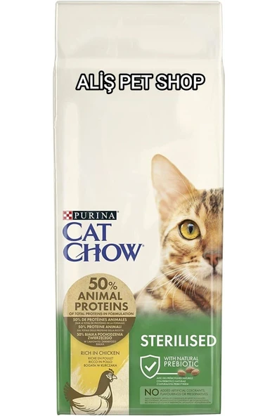 PURİNA Cat Chow Kısırlaştırılmış Tavuklu Kedi Maması 15 Kg - 1
