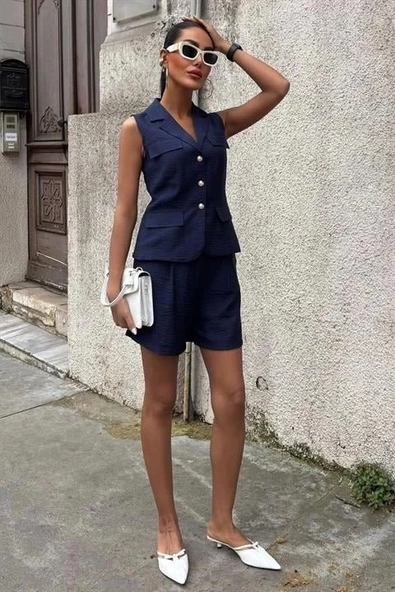 Yelek Şort Viscon Takım 10156-17 - 2