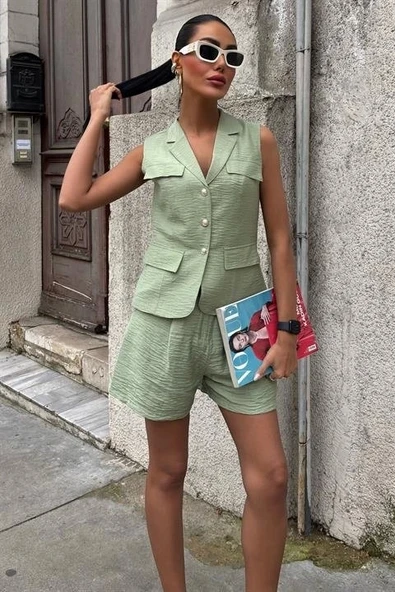 Yelek Şort Viscon Takım 10156-17 - 2