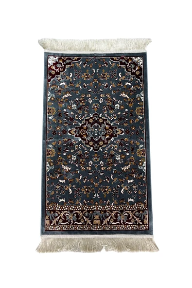 Buhara Tekstil Mescid-i Nebevi Çiçek Bahçesi Dokuma Kalın Seccade