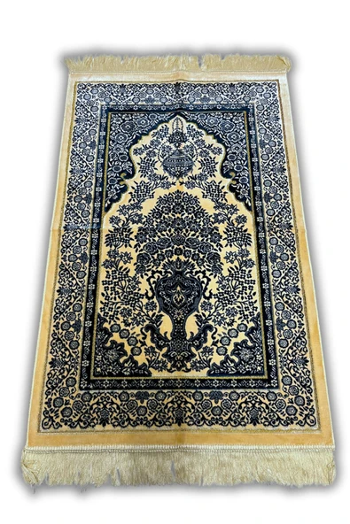 Buhara Tekstil Güldanlık Lacivert Dokuma Kalın Seccade