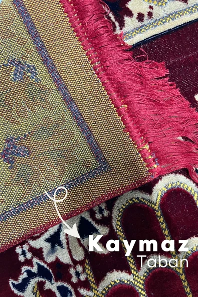 Buhara Tekstil Osmanlı Revaklı Bordo Dokuma Seccade - 3