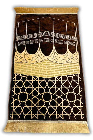 Buhara Tekstil Harem-i Şerif 5 Adet Dokuma Kalın Seccade - 2