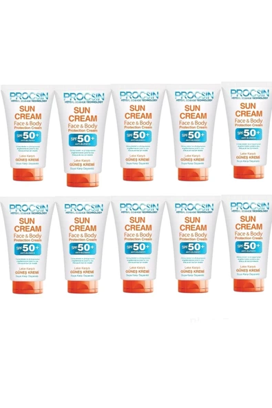 PROCSIN 10’lu Güneş Kremi Yüz&vücut Spf50 10lu Set
