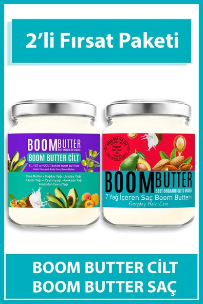 BOOM BUTTER Saç ve Cilt Bakım Paketi