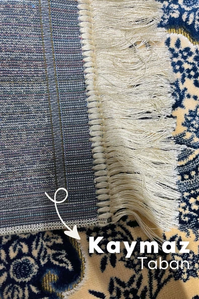 Buhara Tekstil Güldanlık Lacivert Dokuma Kalın Seccade - 3