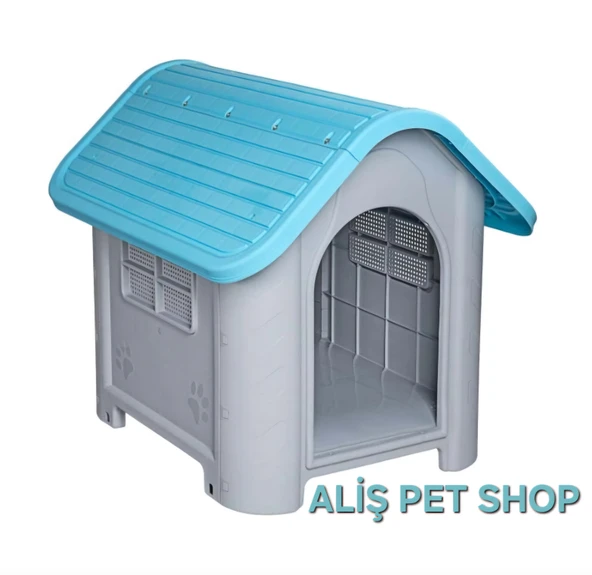 ALİŞPET KÖPEK EVİ KAPISIZ  86x66x71 - 1