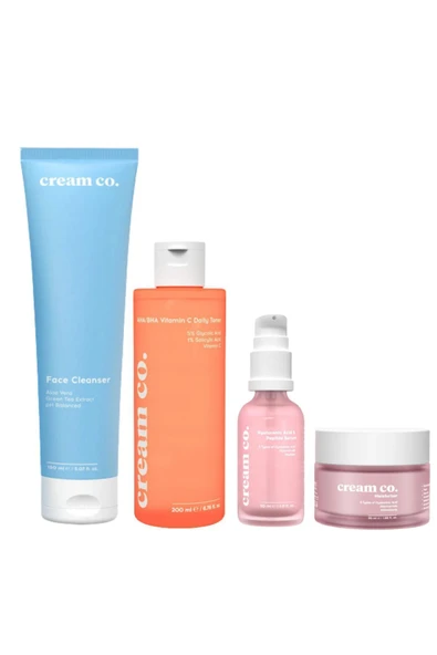Cream Co. Cream Co. Gözenek Sıkılaştırıcı Siyah Nokta ve Akne Karşıtı Nemlendirici temizleyici 4'lü set
