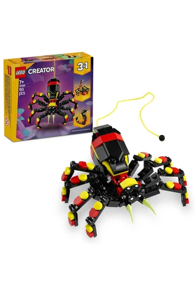LEGO ® Creator 3’ü 1 Arada Vahşi Hayvanlar: Şaşırtıcı Örümcek 31159 - 7+ Oyuncak Yapım Seti (153 Pr)