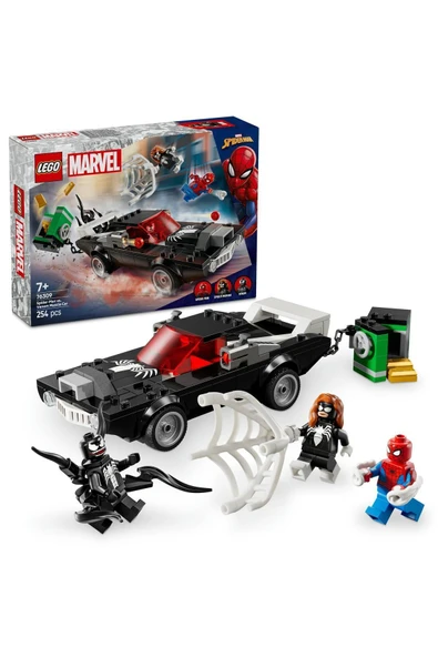 LEGO ® Marvel Örümcek Adam, Venom Arabasına Karşı 76309 - 7+ Yaratıcı Oyuncak Yapım Seti (254 Parça)