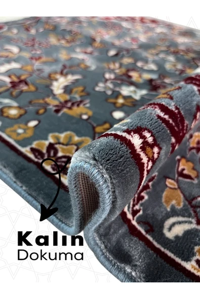 Buhara Tekstil Mescid-i Nebevi Çiçek Bahçesi Dokuma Kalın Seccade - 2