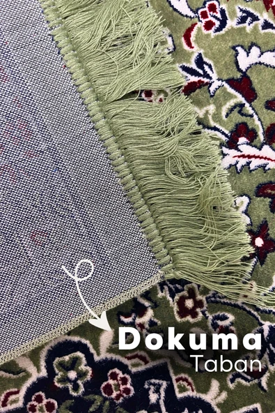 Buhara Tekstil Çiçek Bahçesi Dokuma 10 +2 Hediye Yeşil Seccade Seti - 4