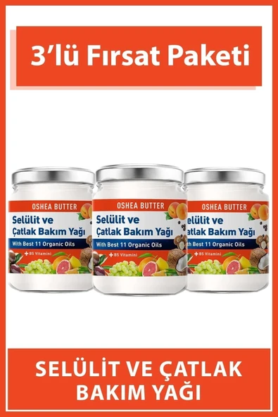 PROCSIN Oshea Selülit ve Çatlak Jeli Üçlü Paket