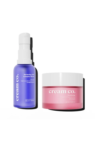 Cream Co. Yenileyici Gözenek Sıkılaştırıcı Aydınlatıcı Pürüzsüzleştirici Nemlendirici Ikili