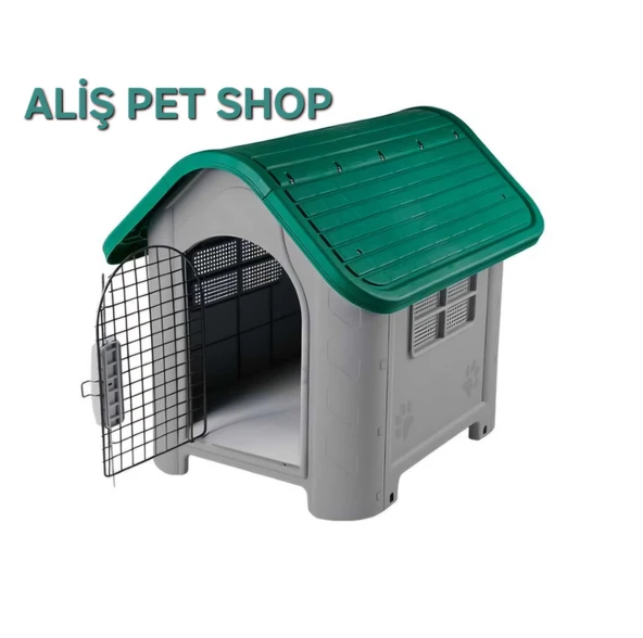 ALİŞPET KÖPEK EVİ KAPILI 86x66x71 ürün görseli