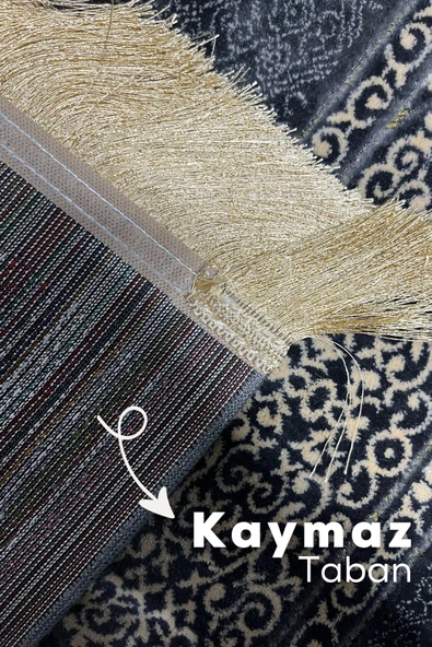 Buhara Tekstil Selçuklu Gri Dokuma Kalın Seccade - 3