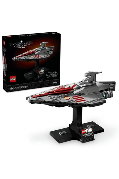 LEGO ® Star Wars™ Acclamator Sınıfı Hücum Gemisi 75404 - 18+ Yaratıcı Model Yapım Seti (450 Parça)