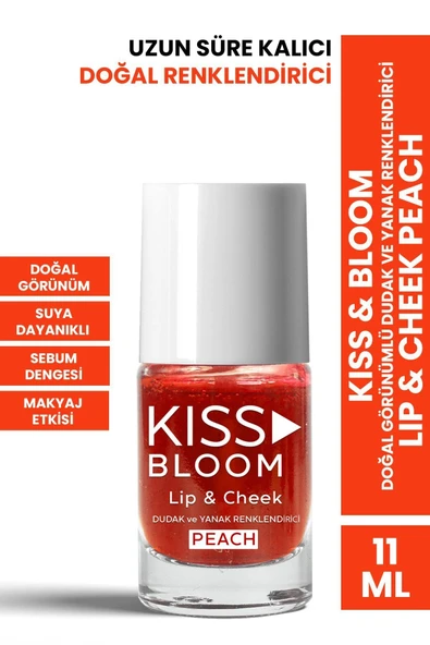 PROCSIN Kiss & Bloom Doğal Görünümlü Dudak ve Yanak Renklendirici Lip & Cheek Peach 11 ml