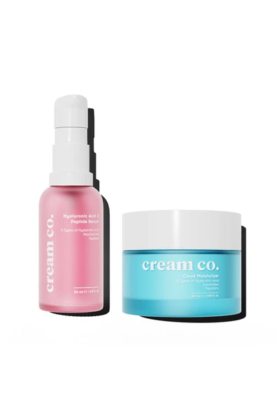 Cream Co. Nemlendirici Kırışıklık/Yaşlanma Karşıtı Bariyer Güçlendirici Dolgunlaştırıcı Yatıştırıcı İkili