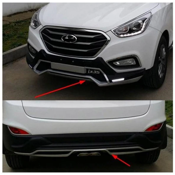 Hyundai ix35 Ön Arka Tampon Koruma Gündüz Ledli 2009-2016 - 2