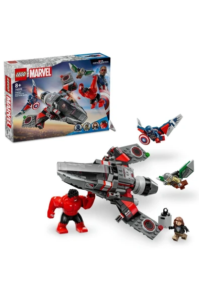 LEGO ® Marvel Kaptan Amerika ile Red Hulk Savaşı 76292 - 8+ Yaratıcı Oyuncak Yapım Seti (223 Parça)