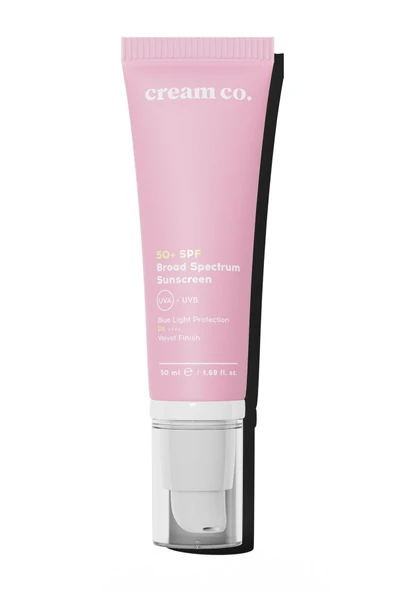 Cream Co. Spf 50 Güneş Kremi | Aydınlatıcı Leke Karşıtı Cilt Tonu Eşitleyici | Tüm Cilt Tipleri