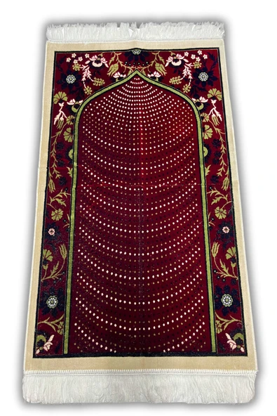 Buhara Tekstil Mihrabiye Gül Dokuma Kalın Seccade