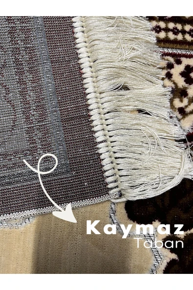 Buhara Tekstil Gül Motifli Altın Sarısı Kadife Seccade - 3