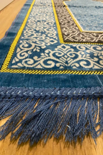 Buhara Tekstil Kadife Lüx Seccade Kaliteli Şpinger Hac Umre Mevlid Hediyelik - 3