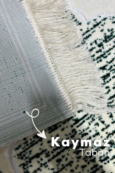 Buhara Tekstil Mihrap Koyu Yeşil Dokuma Kalın Seccade - 3