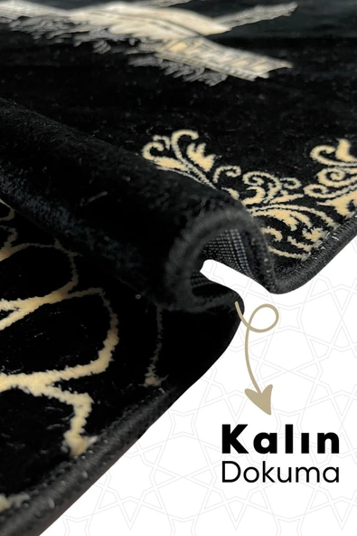 Buhara Tekstil Kâbe Gold Dokuma Kalın Seccade - 2