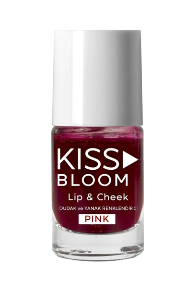 KISS & BLOOM Doğal Görünümlü Dudak Ve Yanak Renklendirici Lip & Cheek Pink 11 Ml