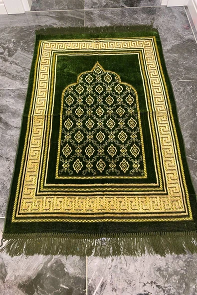 Buhara Tekstil Kadife Seccade Kaliteli Şpinger Hac Umre Mevlid Hediyelik - 6