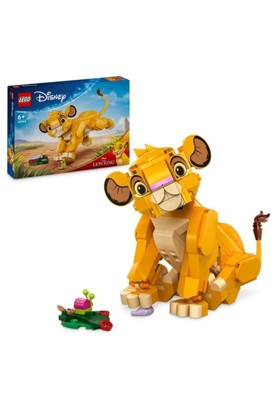 LEGO ® │ Disney Yavru Aslan Kral Simba 43243 - 6+ Oyuncak Yapım Seti (222 Parça)