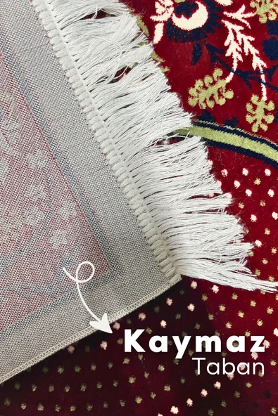 Buhara Tekstil Mihrabiye Gül Dokuma Kalın Seccade - 3