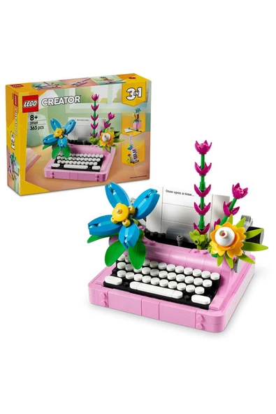 LEGO ® Creator 3’ü 1 Arada Çiçekli Daktilo 31169 - 8+ Yaratıcı Oyuncak Yapım Seti (363 Parça)