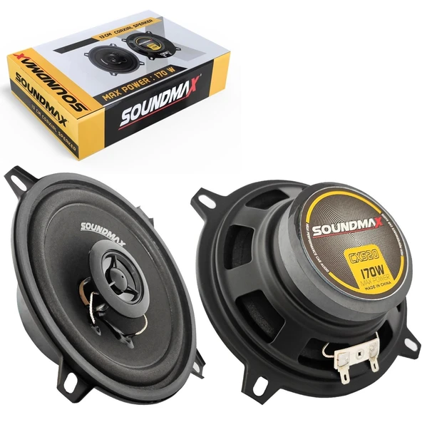 Soundmax Sx-Cx520 Oto Hoparlör 13Cm 170 Watt Tweeterli 2 Adet