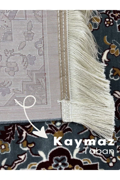 Buhara Tekstil Mescid-i Nebevi Çiçek Bahçesi Dokuma Kalın Seccade - 3