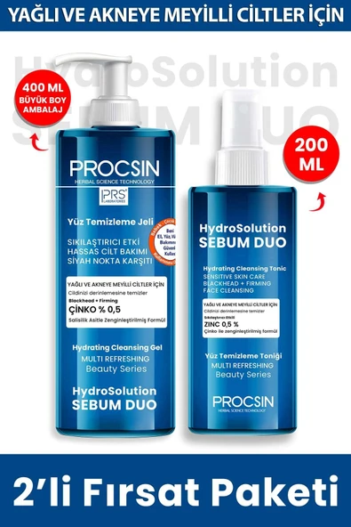 PROCSIN Hydrosolution Tonik + Jel Paketi