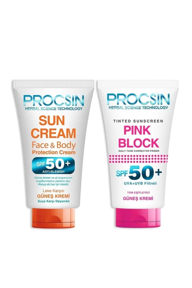 PROCSIN Pink Block Leke Karşıtı Güneş Bakım Paketi