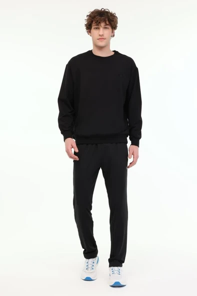 Lumberjack MB SN75 C NECK SW 5FX 101939612 Erkek Sweatshirt Siyah S-XXL - 3