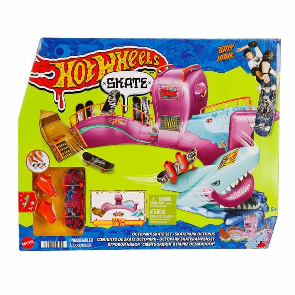Hot Wheels Skate Ahtapot Kaykay Parkı Oyun Seti HMK01