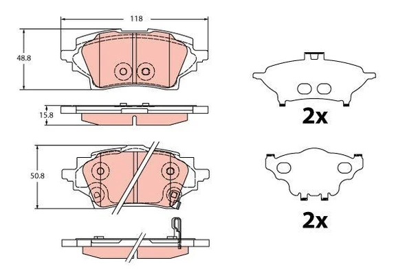 Arka Balata Corolla 2019- / Auris 2019- Elekt.El Fren Tip