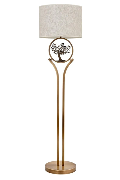 AVONNI  Eskitme Kaplama Lambader E27 Metal Kumaş 45cm