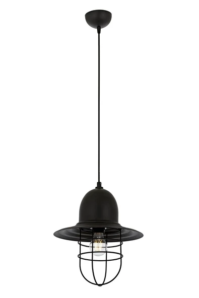 AVONNI AV-4106-M26-BSY Siyah Boyalı Modern Avize E27 Metal 25cm