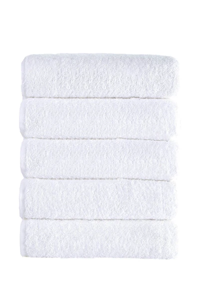 5 li El Yüz Otel Havlusu 50x85 Cm Beyaz 16/1 Avs 200 Gr