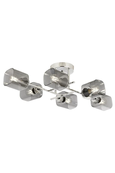 AVONNI AR-60271-6K Krom Kaplama Modern Avize E27 Metal Cam 80x40cm