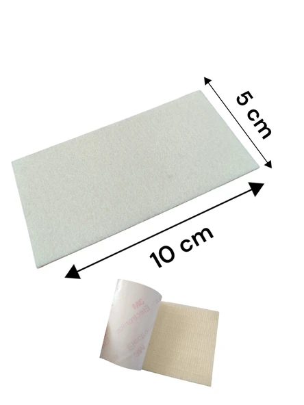 Cam Filmi çekme Uygulama Aparatı Yedek Ucu Yün Keçeli  10x5 cm 1 Adet - Resim 2