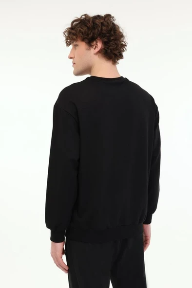 Lumberjack MB SN75 C NECK SW 5FX 101939612 Erkek Sweatshirt Siyah S-XXL - 2